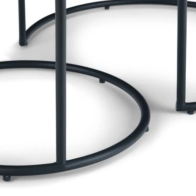 Cheap π 2pc 24" Lipton Metal Nesting Table Black - WyndenHall 𧨠8 Cheap π 2pc 24" Lipton Metal Nesting Table Black - WyndenHall 𧨠- Image 6