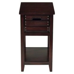 Coupon 🧨 Camille Chair Side Table Walnut - OSP Home Furnishings ✨ -End And Side Tables shop unnamed file 1824