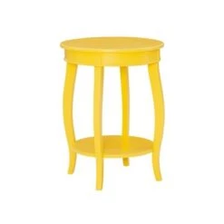 Brand new 🎉 Lindsay Round Table with Shelf - Powell Company Black 🤩 -End And Side Tables shop unnamed file 1832