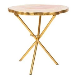 Deals 🛒 Giselle Faux Agate Side Table Multi Orange/Gold - Safavieh 🔥 -End And Side Tables shop unnamed file 1843