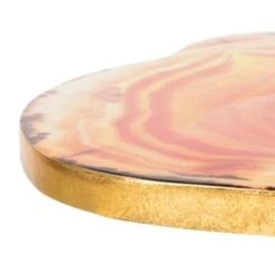 Deals 🛒 Giselle Faux Agate Side Table Multi Orange/Gold - Safavieh 🔥 -End And Side Tables shop unnamed file 1845