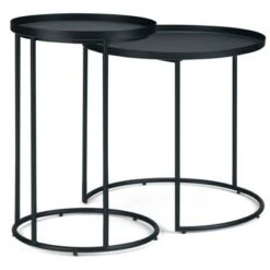 Cheap π 2pc 24" Lipton Metal Nesting Table Black - WyndenHall 𧨠20 Cheap π 2pc 24" Lipton Metal Nesting Table Black - WyndenHall 𧨠-End And Side Tables shop unnamed file 185