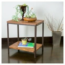 Hot Sale 😉 Ronan Rustic End Table - Rustic - Christopher Knight Home ⭐