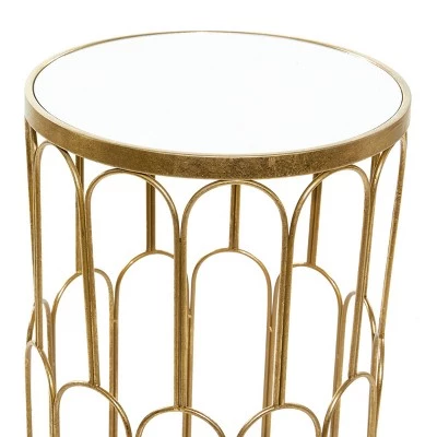 Discount π Olivia & May Set of 3 Glam Mirrored Accent Tables Gold - Olivia & May π 5 Discount π Olivia & May Set of 3 Glam Mirrored Accent Tables Gold - Olivia & May π - Image 3