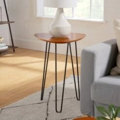 Brand new ⌛ Gibby Hairpin Leg Wood Side Table Walnut - Saracina Home 🥰 -End And Side Tables shop unnamed file 1894