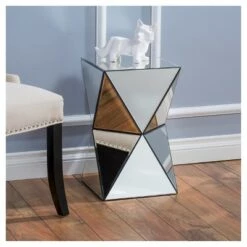 New π Aami Hourglass Side Table - Christopher Knight Home Silver β