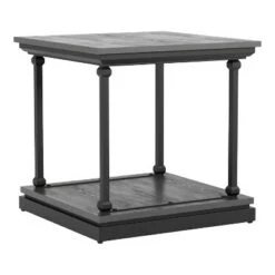 Discount ⌛ Tullymore Shelf Base End Table - miBasics Antique White/black 🔥 -End And Side Tables shop unnamed file 1908