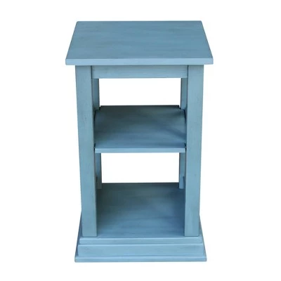 Budget π Hampton Accent Table with Shelves - International Concepts Washed Gray/taupe π€© 3 Budget π Hampton Accent Table with Shelves - International Concepts Washed Gray/taupe π€©
