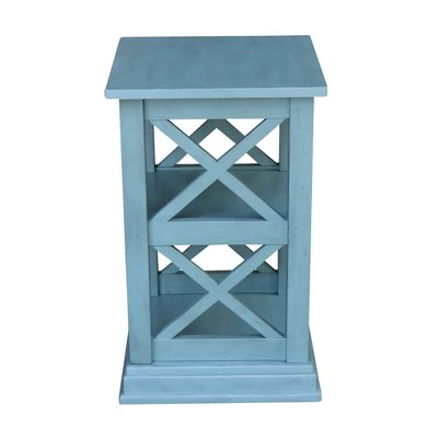 Budget π Hampton Accent Table with Shelves - International Concepts Washed Gray/taupe π€© 4 Budget π Hampton Accent Table with Shelves - International Concepts Washed Gray/taupe π€© - Image 2