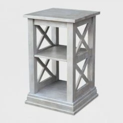 Budget π Hampton Accent Table with Shelves - International Concepts Washed Gray/taupe π€© 23 Budget π Hampton Accent Table with Shelves - International Concepts Washed Gray/taupe π€© -End And Side Tables shop unnamed file 1920