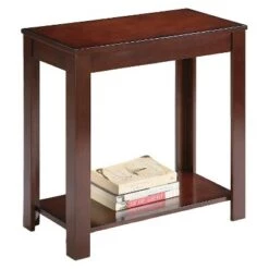 Best deal ✨ 24" Traditional Side Table - Ore International Dark Cherry 😍 -End And Side Tables shop unnamed file 1955
