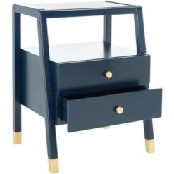 New 🎁 Cove 2 Drawer 1 Shelf Accent Table - Safavieh 💯 -End And Side Tables shop unnamed file 1972