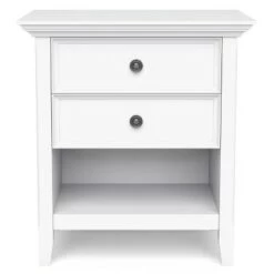 Best reviews of 🎁 24" Halifax Solid Wood Nightstand - WyndenHall White 👍 -End And Side Tables shop unnamed file 1981