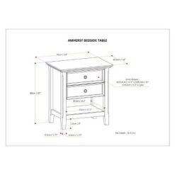 Best reviews of 🎁 24" Halifax Solid Wood Nightstand - WyndenHall White 👍 -End And Side Tables shop unnamed file 1983