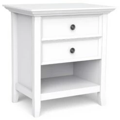 Best reviews of 🎁 24" Halifax Solid Wood Nightstand - WyndenHall White 👍 -End And Side Tables shop unnamed file 1987