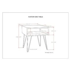 Buy 🔔 Moreno End Table - Wyndenhall Umber Brown Stain 👏 -End And Side Tables shop unnamed file 2008