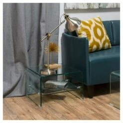 Wholesale π Ramona Glass End Table Clear - Christopher Knight Home β