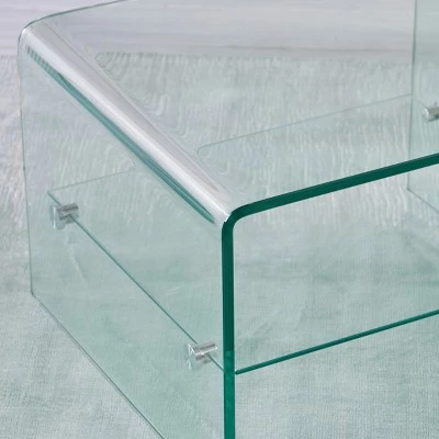 Wholesale π Ramona Glass End Table Clear - Christopher Knight Home β 4 Wholesale π Ramona Glass End Table Clear - Christopher Knight Home β - Image 2