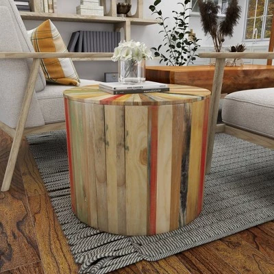 Coupon π Olivia & May Rustic Reclaimed Wood Accent Table Brown - Olivia & May π 5 Coupon π Olivia & May Rustic Reclaimed Wood Accent Table Brown - Olivia & May π - Image 3