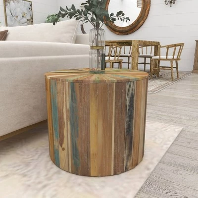 Coupon π Olivia & May Rustic Reclaimed Wood Accent Table Brown - Olivia & May π 8 Coupon π Olivia & May Rustic Reclaimed Wood Accent Table Brown - Olivia & May π - Image 6