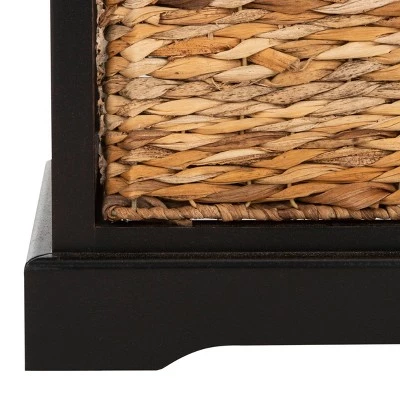 Outlet β¨ Halle 3 Wicker Basket Storage Side Table - Safavieh Vintage Gray π€© 9 Outlet β¨ Halle 3 Wicker Basket Storage Side Table - Safavieh Vintage Gray π€© - Image 7