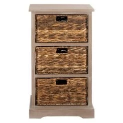 Outlet β¨ Halle 3 Wicker Basket Storage Side Table - Safavieh Vintage Gray π€© 25 Outlet β¨ Halle 3 Wicker Basket Storage Side Table - Safavieh Vintage Gray π€© -End And Side Tables shop unnamed file 2078