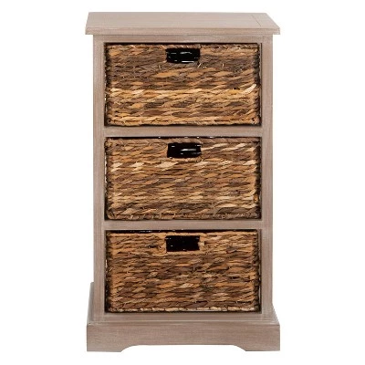 Outlet β¨ Halle 3 Wicker Basket Storage Side Table - Safavieh Vintage Gray π€© 14 Outlet β¨ Halle 3 Wicker Basket Storage Side Table - Safavieh Vintage Gray π€© - Image 12