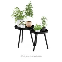 Best reviews of ⭐ Hastings Home Nesting End Tables - Circular Mid-Century Modern Accent Table with Tray Top - Set of 2, Matte Black 😉 -End And Side Tables shop unnamed file 2085