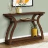 Cheap ✨ Monarch Specialties Home Entryway Sleek Stylish 47 Inch Long Large Surface Area Wood Look Accent Console Table, Dark Natural Wood ⭐