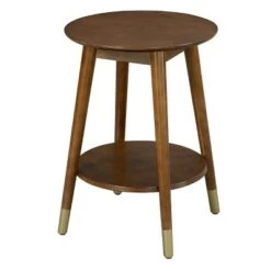 Wholesale 🛒 Breighton Home Wilson Mid Century Round End Table with Bottom Shelf - Johar Furniture Espresso 🔥 -End And Side Tables shop unnamed file 2092