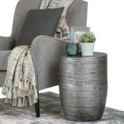 Brand new 👍 Jean Large Metal Accent Table - WyndenHall Antique Copper 💯