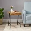 Buy ✔️ Mcmullen Handcrafted Boho Mango Wood End Table Natural/Black - Christopher Knight Home 🥰 -End And Side Tables shop unnamed file 2127