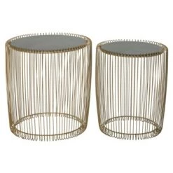 Top 10 🎉 Olivia & May Set of 2 Metal and Glass Round Accent Tables Gold - Olivia & May 🔥 -End And Side Tables shop unnamed file 213