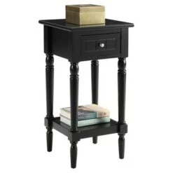 Best reviews of π Breighton Home French Country Khloe Accent Table - Convenience Concepts Gray π