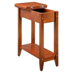 Discount 🎁 Breighton Home American Heritage Flip Top End Table - Johar Furniture Driftwood/white 😉 -End And Side Tables shop unnamed file 2179