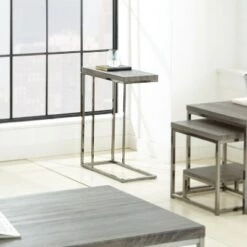 Best reviews of 🔥 Steve Silver Co. Lucia Chairside End Table with Nickel Gray - Steve Silver 😍 -End And Side Tables shop unnamed file 2194