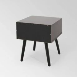Best Sale 🎁 Penway Contemporary Accent Table - Christopher Knight Home Black/white 😍 -End And Side Tables shop unnamed file 2200