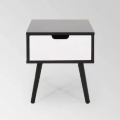 Best Sale 🎁 Penway Contemporary Accent Table - Christopher Knight Home Black/white 😍 -End And Side Tables shop unnamed file 2201