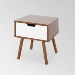 Best Sale 🎁 Penway Contemporary Accent Table - Christopher Knight Home Black/white 😍 -End And Side Tables shop unnamed file 2202