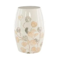 Hot Sale 🔥 Prianna Drum Table - Linon Ivory 🔥 -End And Side Tables shop unnamed file 2218