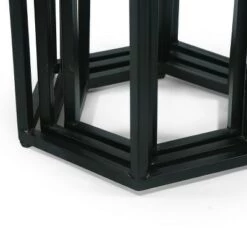 Cheapest 🎉 Set of 3 Morella Modern Industrial Handcrafted Mango Wood Nested Side Tables Natural/Black - Christopher Knight Home 🤩 -End And Side Tables shop unnamed file 222