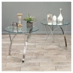Cheap 𧨠2pc Marin Occasional Table Set Clear - Christopher Knight Home π