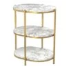 Cheap 😉 Crail Faux Marble Top Side Table - miBasics White/gold 🛒