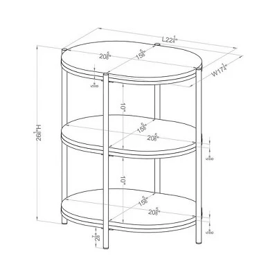 Cheap π Crail Faux Marble Top Side Table - miBasics White/gold π 7 Cheap π Crail Faux Marble Top Side Table - miBasics White/gold π - Image 5