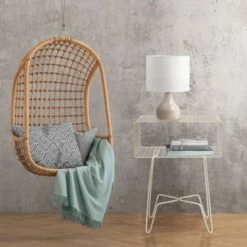 Top 10 🌟 mDesign Modern Farmhouse Home Decor End Table, Wire Grid Storage Shelf 🔔 -End And Side Tables shop unnamed file 2279