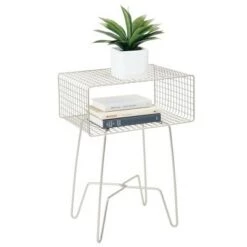Top 10 🌟 mDesign Modern Farmhouse Home Decor End Table, Wire Grid Storage Shelf 🔔 -End And Side Tables shop unnamed file 2280