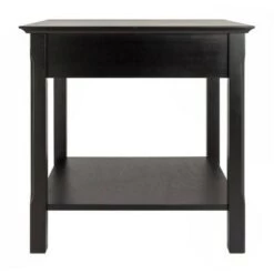 Brand new ⭐ Timber End Table with One Drawer and Shelf - Black - Winsome 😍 -End And Side Tables shop unnamed file 2323