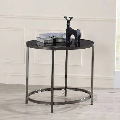 Discount π Rayne Round End Table Black - Steve Silver Co. π 3 Discount π Rayne Round End Table Black - Steve Silver Co. π