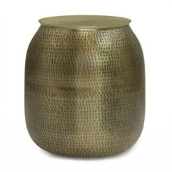 Brand new π Riva Metal Storage Accent Table - WyndenHall Antique Silver π