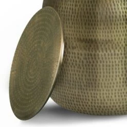 Brand new 👏 Riva Metal Storage Accent Table - WyndenHall Antique Silver 🛒 -End And Side Tables shop unnamed file 2352